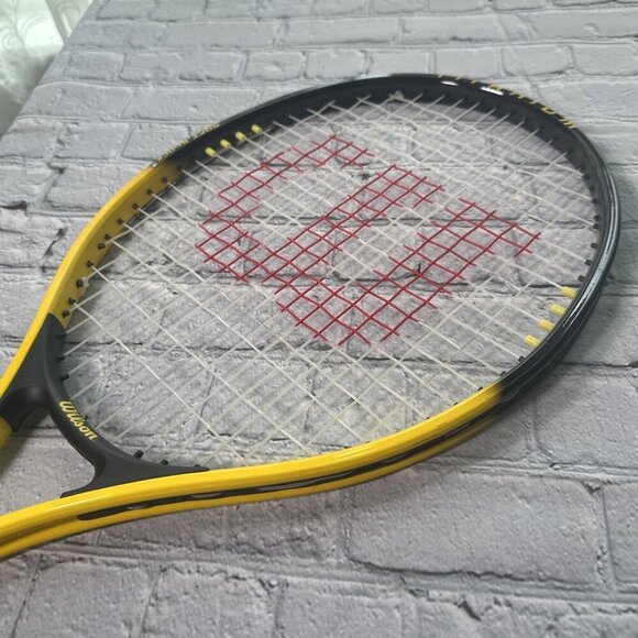 Wilson Match Point Energy Soft W 3 Titanium3 Tennis Racket Yellow Black - Picture 11 of 12